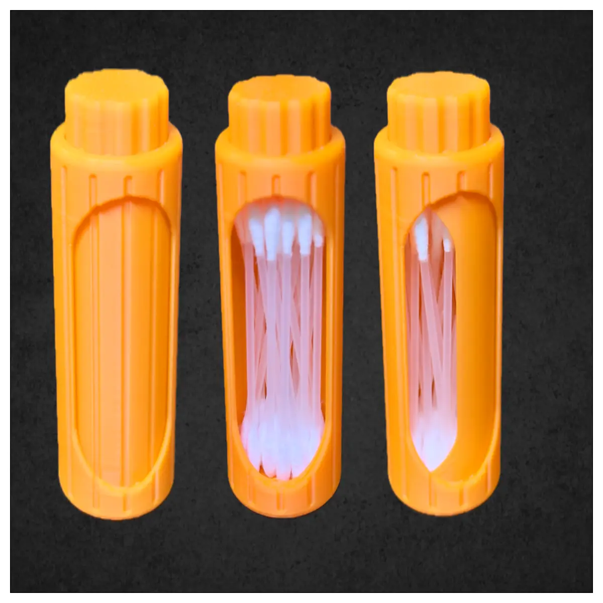cotton swab holder organizer box desktop storage container for bathroom vanity counter with lid