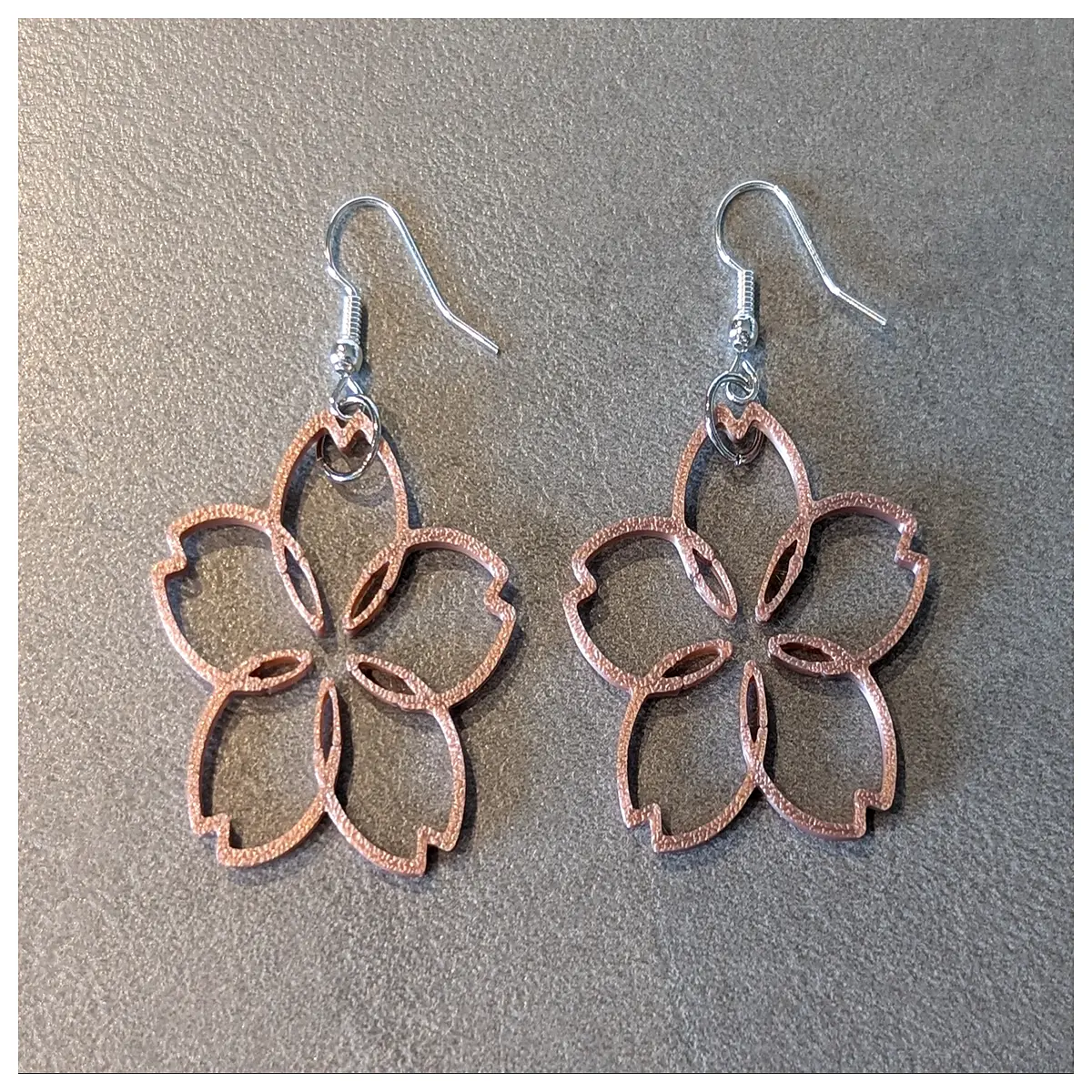 Cherry Blossom Earrings Silk Rose Gold Elegant Women s Accessories Faux Flower Earrings Her