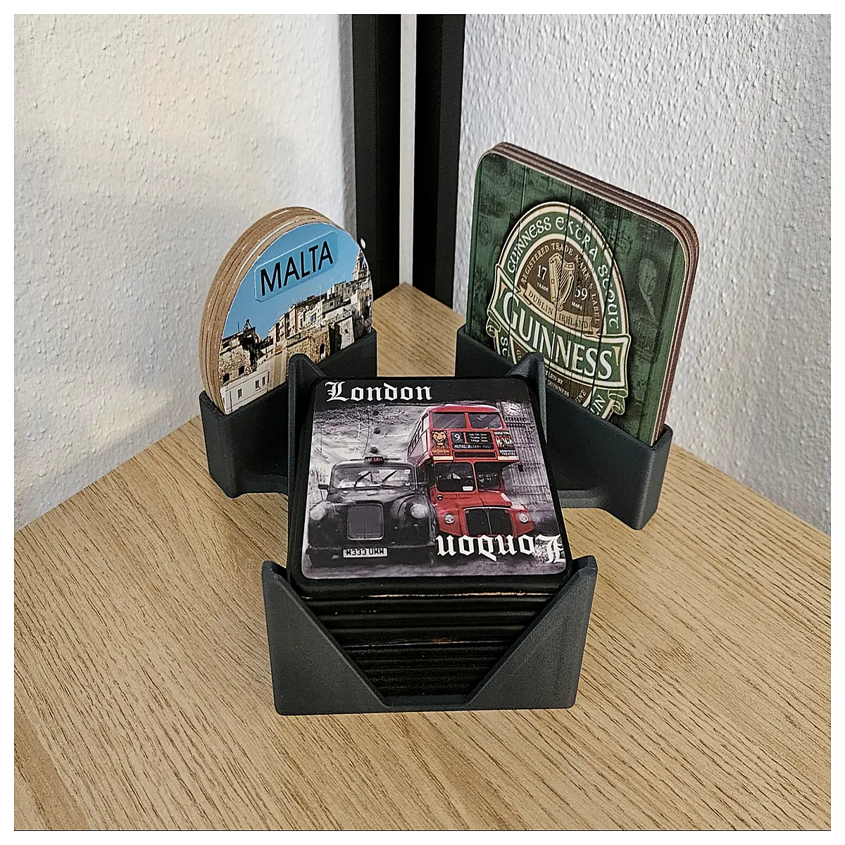 coaster holder organizer rack storage box for home table decor