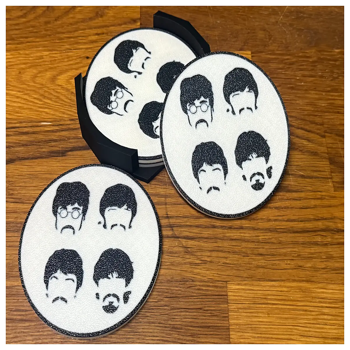 Silhouette Coasters Band Memorabilia Desktop Decoration Coffee Mat Music Collection Gift Classic Band Present