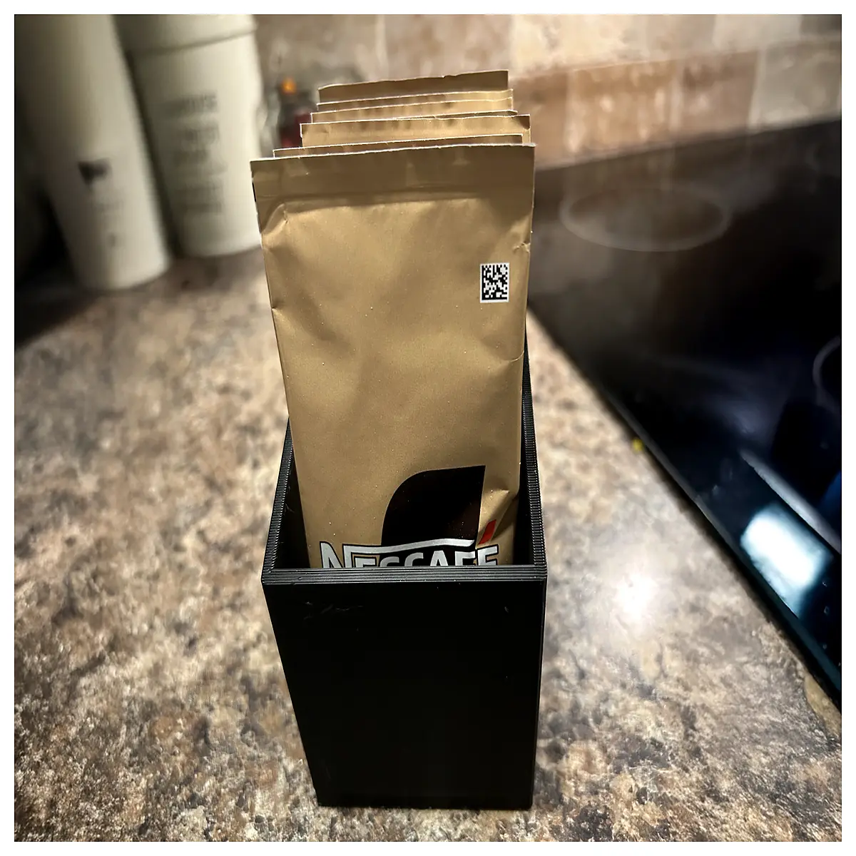 Instant Latte Cappuccino Sachets Organizer Box Coffee Powder Container Snack Storage Box Coffee Lovers