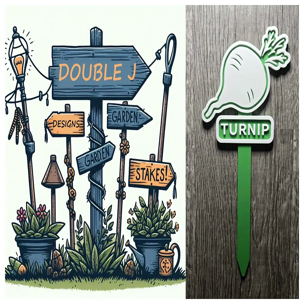 Garden Decoration Stake Radish Shaped Outdoor Yard Ornament Decorative Stake Vegetable Sculpture Garden Art