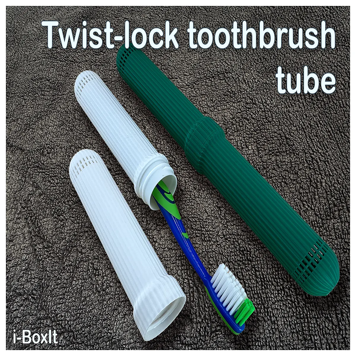 Toothbrush Holder Twist Lock Organizer Box Bathroom Storage Container for Toothpaste Brushes Home Cleaning