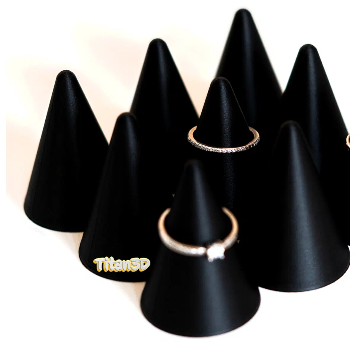 Stackable Ring Stand Cone Jewelry Support Ring Holder for Ring Stacking Jewelry Making Accessory Ring Display
