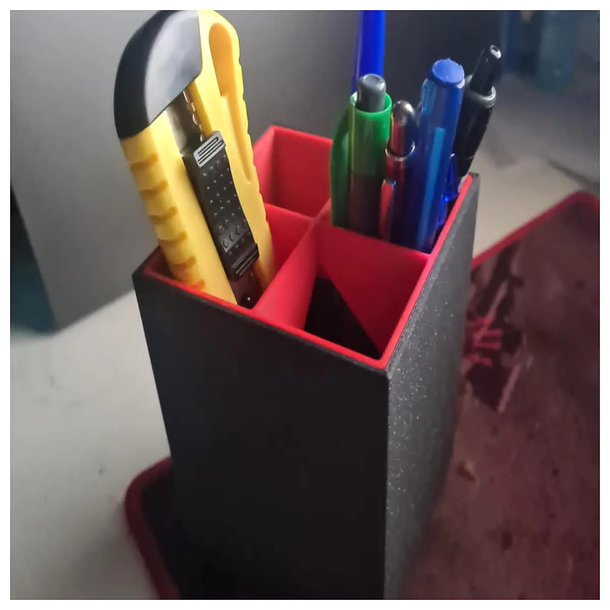 desk pencil holder organizer for home office wooden desk accessories storage box