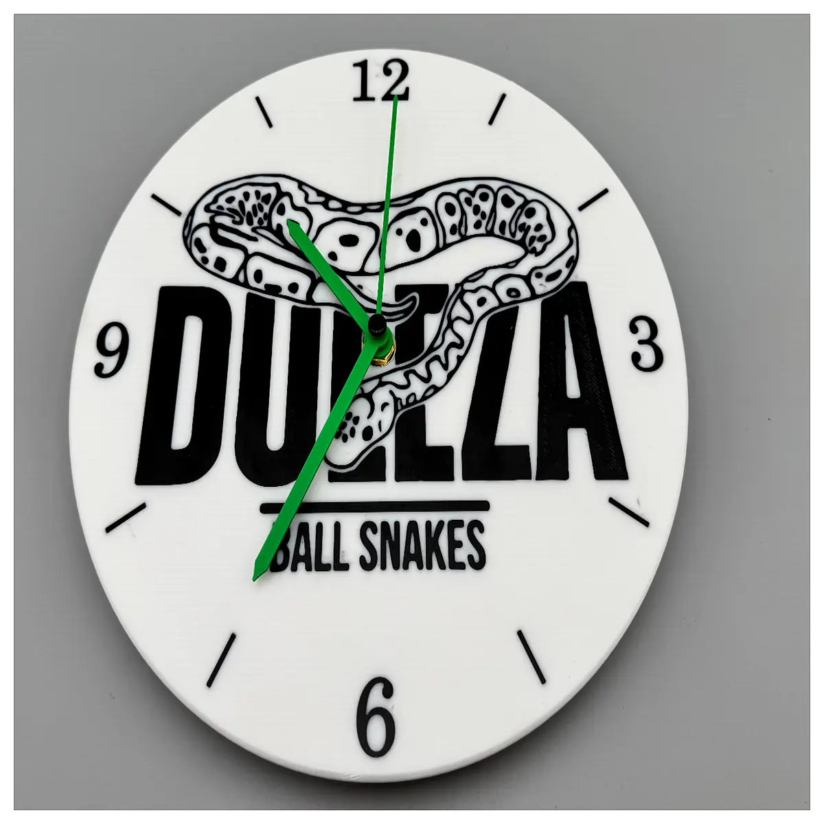 Boa Constrictor Clock Decorative Wall Clock Snake Hanging Clock Reptile Lovers Watch Timepiece