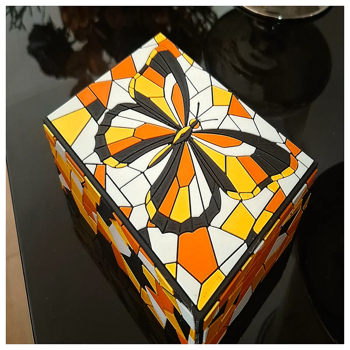 Mosaic Box Home Decor Kids Toy Crafting Gift Art Puzzle Decorative Ornament Mosaic Art