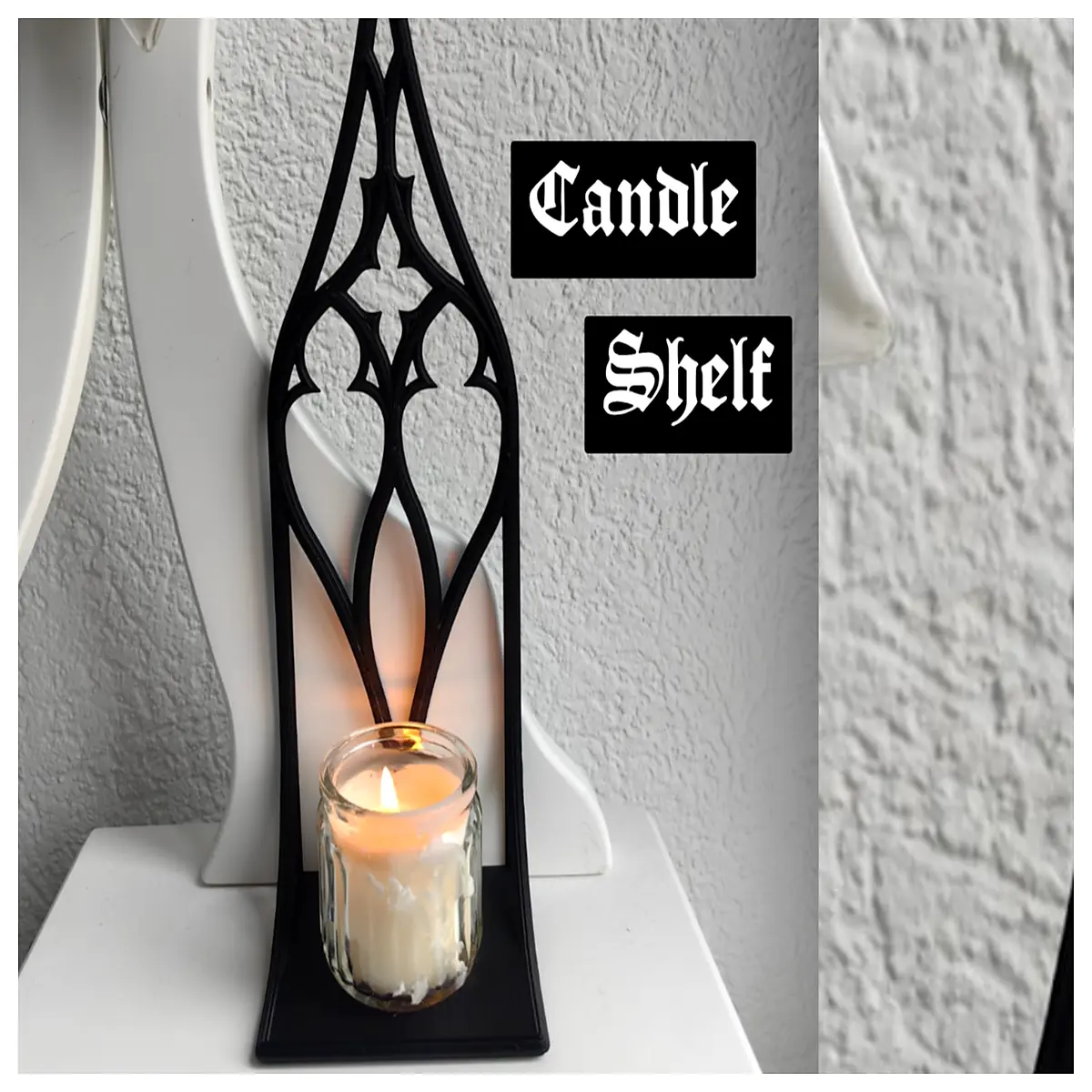 Gothic Candlestick Holder Fantasy Cathedral Decor Religious Artifacts Ceremony Supplies Scene Decoration Decorative Items
