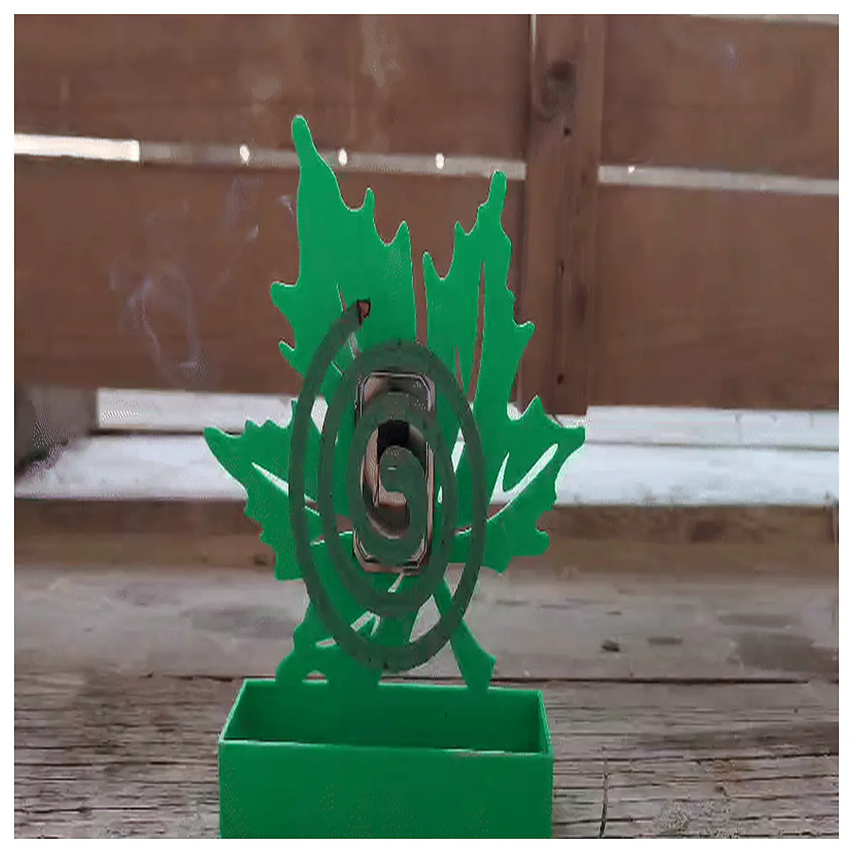 Maple Leaf Incense Holder with Ash Tray Desktop Incense Burner Home Fragrance Stand Bedroom Living Room Decor