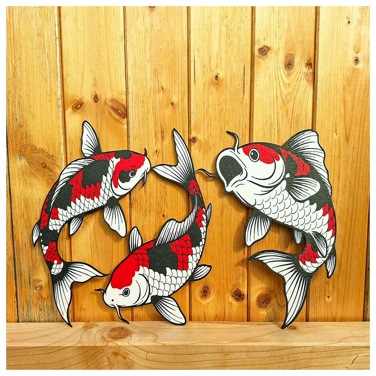 colorful koi fish window clings vinyl decals for glass doors home decor wall art stickers waterproof outdoor indoor