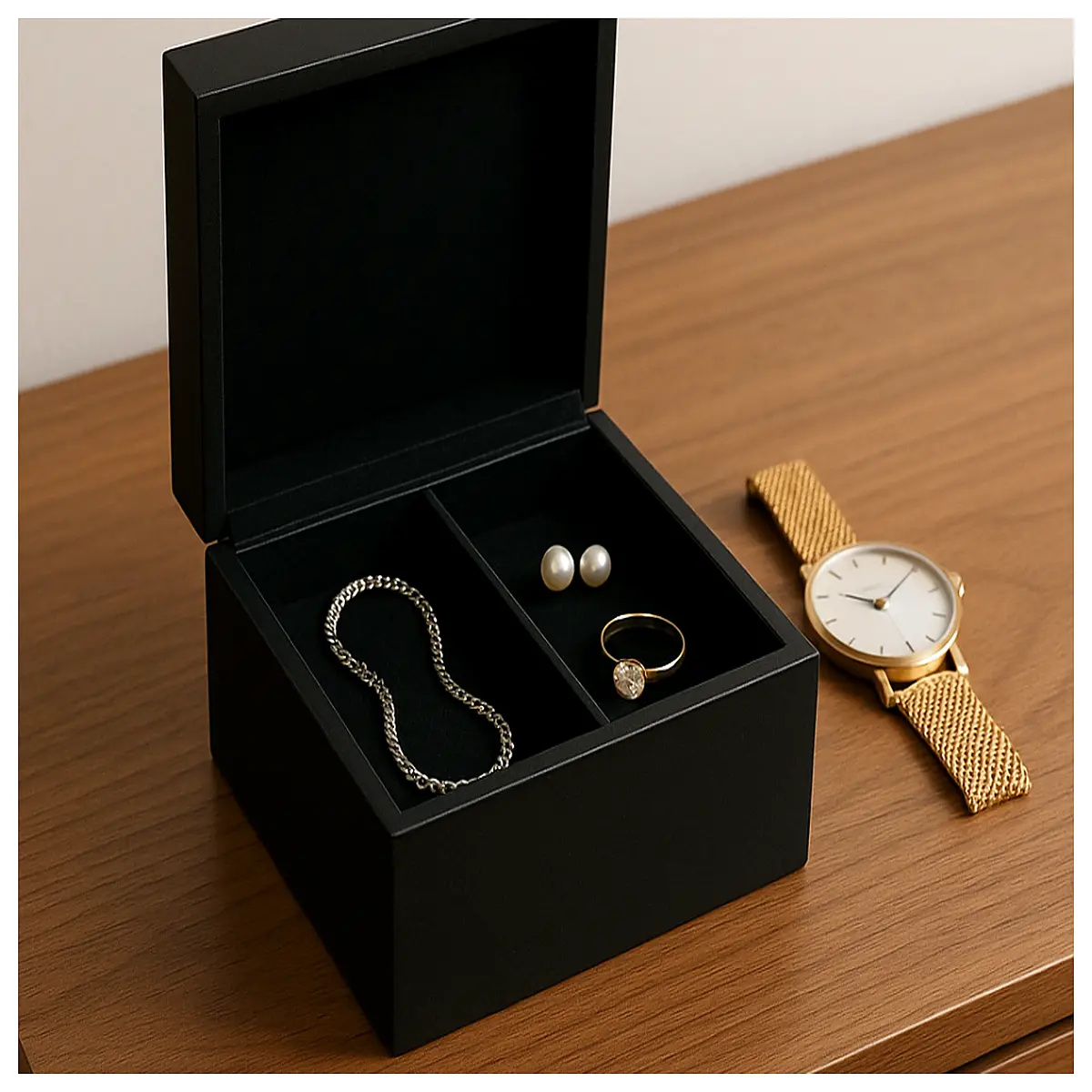 Jewelry Box Storage Box Valuables Organize Accessories Gift Box for Jewelry Collection Decorative Box