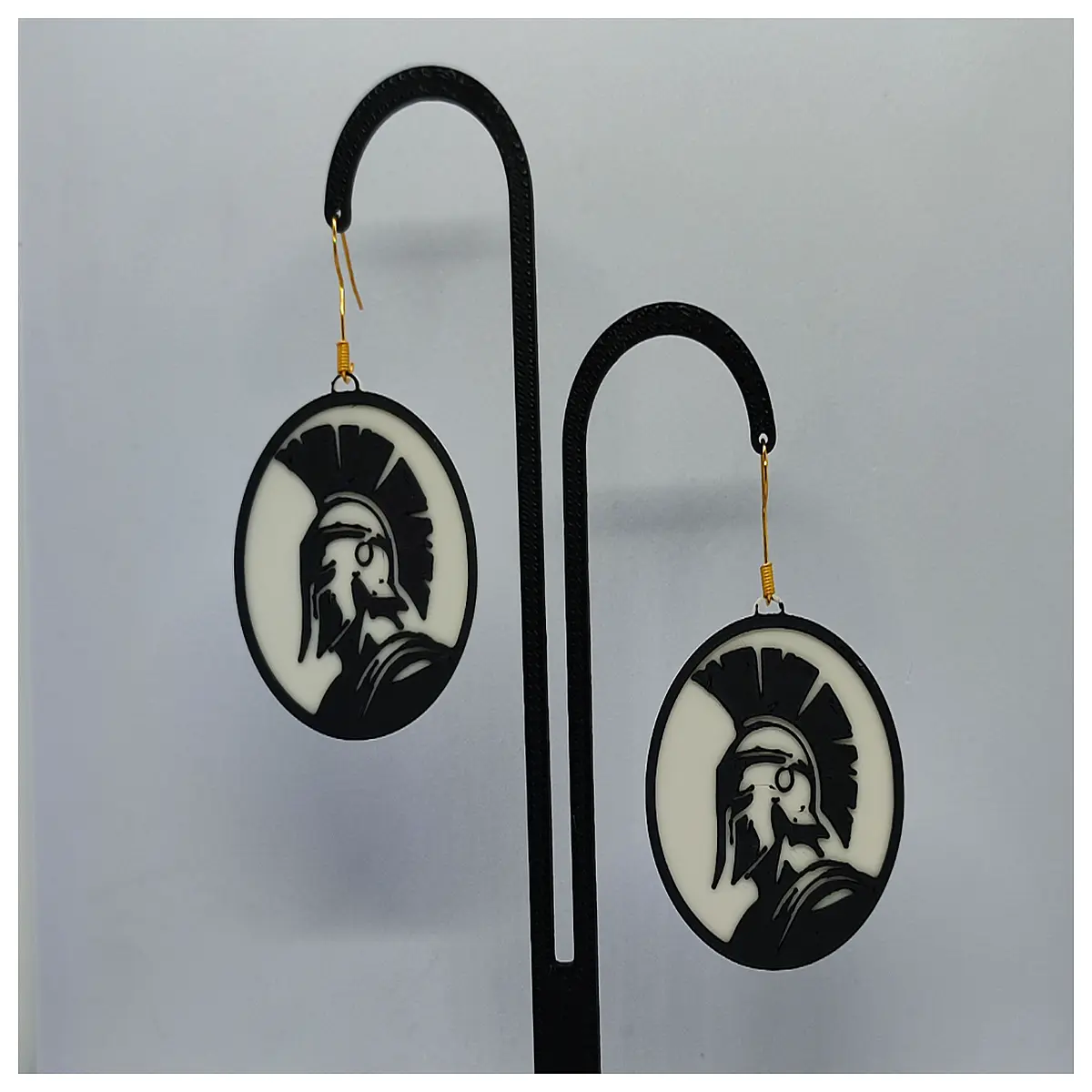 Spartan Spirit Earrings Women Courage Strength Symbol Jewelry Fashion Trendy European Style Elegant Graceful Design Memorial Gift