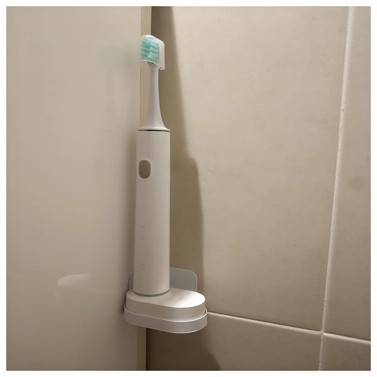 electric toothbrush wall mount holder sticky adhesive bathroom organizer for mi t300 t500 smart cleaning storage rack