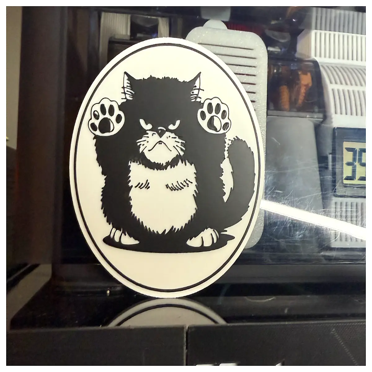 Terrifying Cat Coasters Cat Pattern Desk Mats Kitchen Table Protection Heat Anti Slip Home Decor