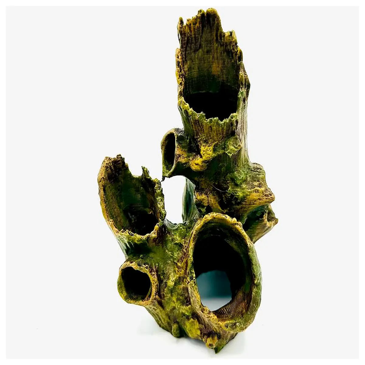 natural wood root cave sculpture organic driftwood centerpiece rustic home decor accent botanical art earthy table ornament