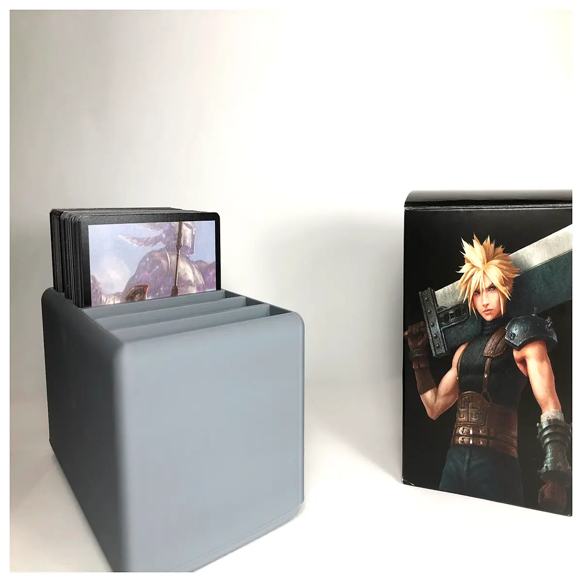 mtg card box sleeveless deck protector storage for 40 cards bulk booster pack organizer