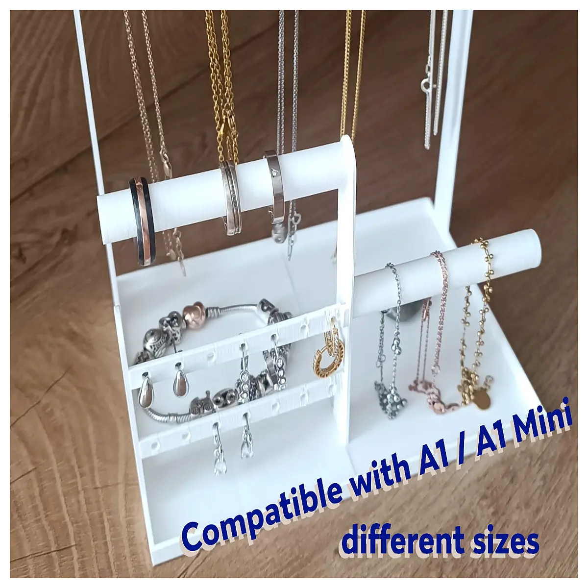 Jewelry Organizer Stand Display Case Necklace Earrings Bracelet Storage Box Ideal for Showcasing Your Jewelry Collection