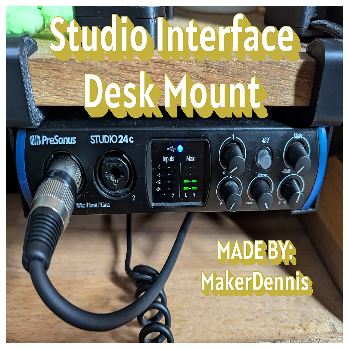 Audio Interface Desk Stand Desktop Mount Audio Equipment Holder Microphone Stand Adjustable Support Stable Installation