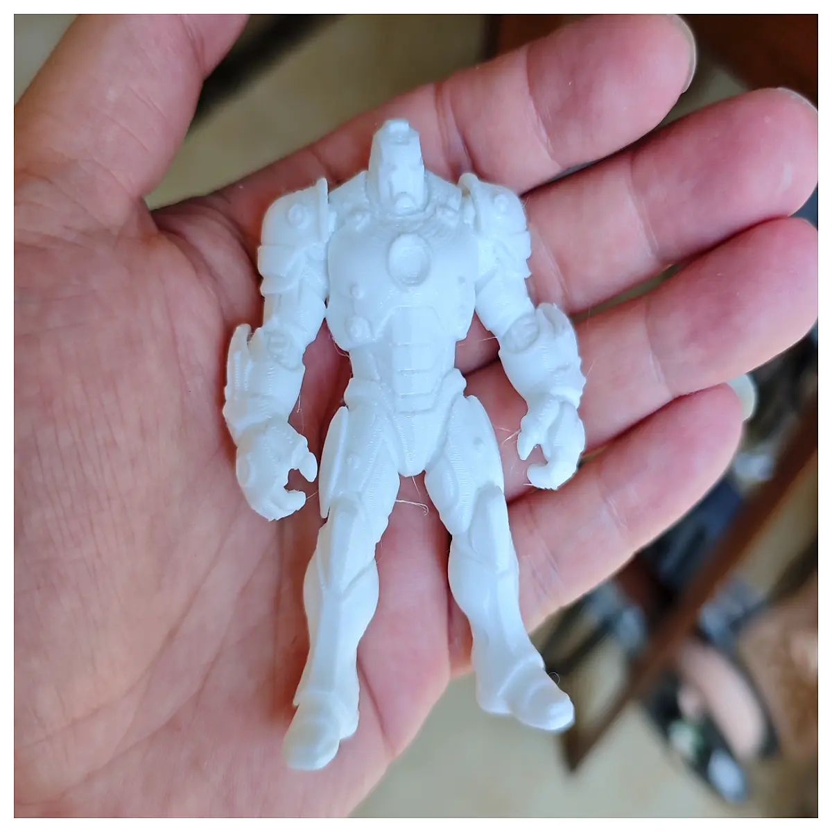 Mecha Soldier Figure Toy Model Child One Click Print Decoration Enlarged Print Figures Collectible Models