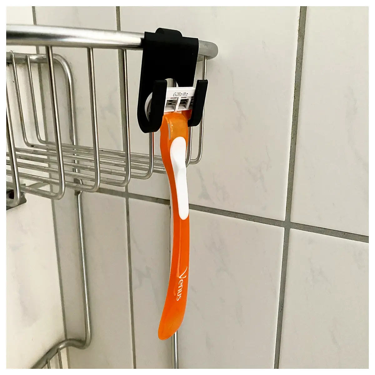 rust proof shower holder for bathroom wall mounted storage organizer