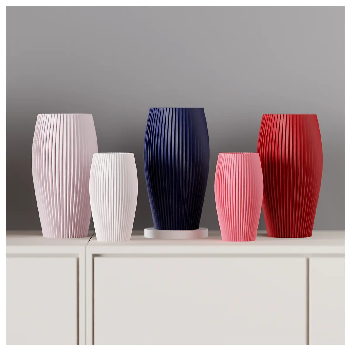 elegant ribbed ceramic vase modern minimalist home decor centerpiece for fresh flowers table arrangement