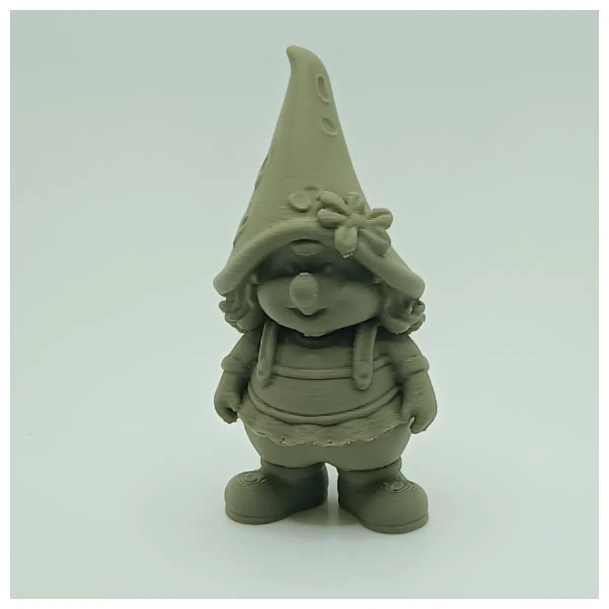 cute flower fairy figurine with pointed hat whimsical garden ornament fantasy elf doll for shelf decor magical woodland creature gift