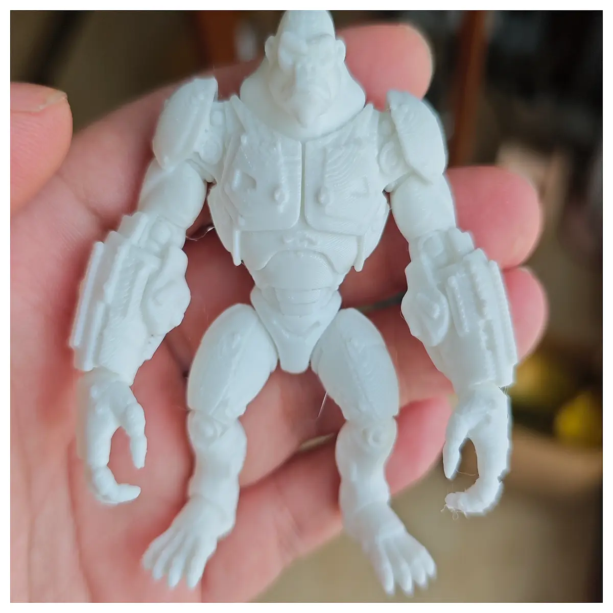 Mech King Gorilla Figurine Model Child Toy Hand Printer Collection Display Model Parts