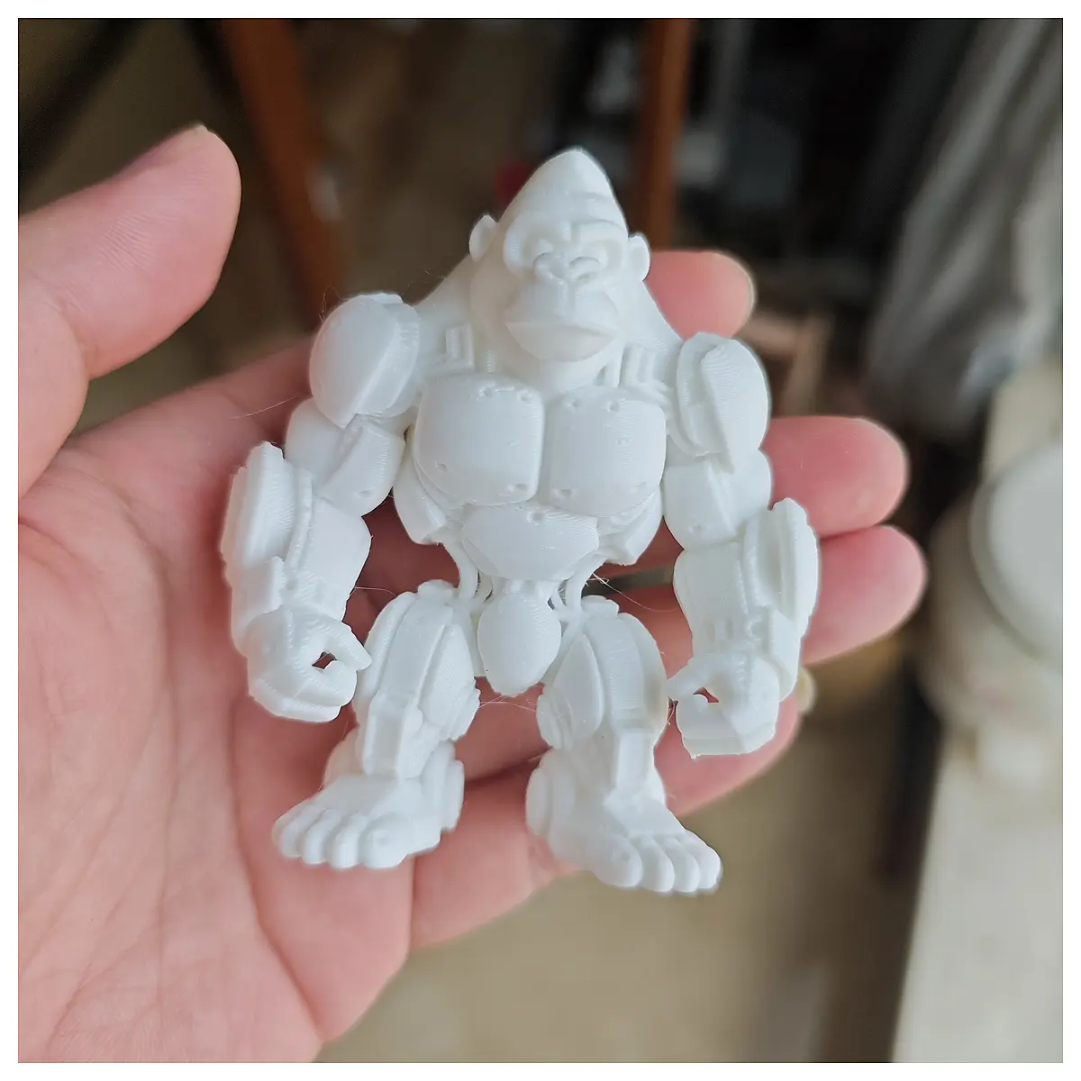Gorilla Figurine Model Children s Hand Painted Toy One Click Print Enlarged Print Cute Doll Collectible Model