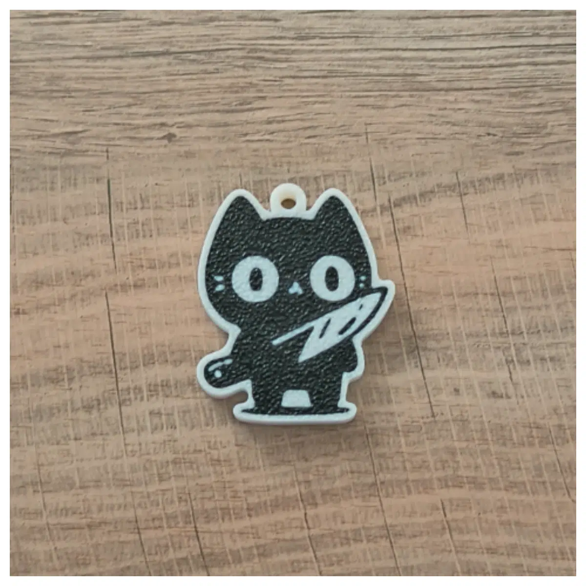 Cat Charm Keychain Cute Pet Decoration Accessory Mobile Phone Ring Holder Friends Student Simple Design