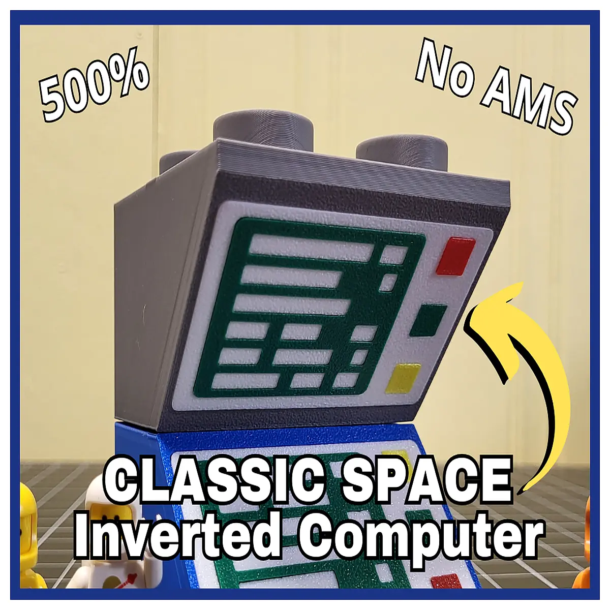 Classic Space 2x2 Inverted Computer Parts Accessories Components Set Desktop PC Gaming PC Computer Upgrade