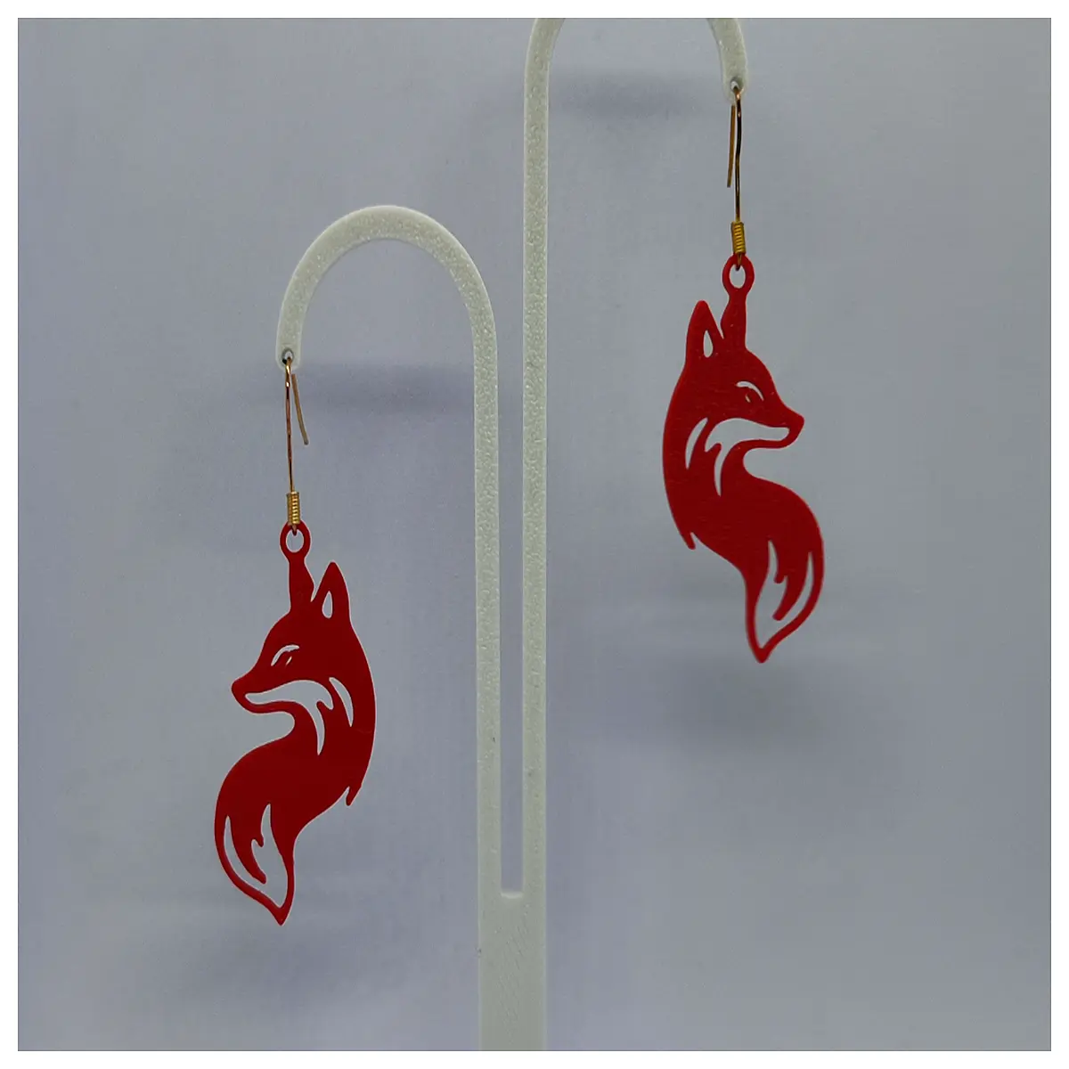 Fox Earrings Faux Fox Ear Drops Elegant Fox Earring Jewelry Fox Ear Chain Fashion Ear Accessories Small Earring Parts