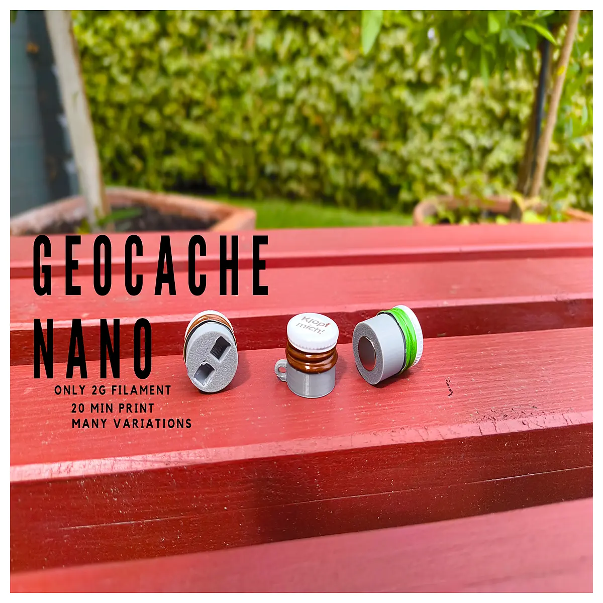 geocaching container waterproof secret box small storage for outdoor treasure hunting adventure gear