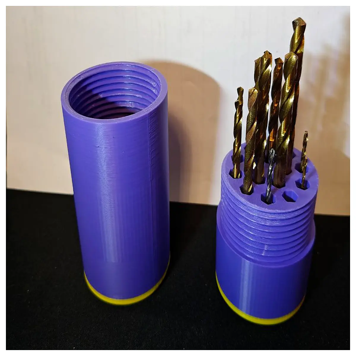 drill bit holder organizer rack magnetic wall mount storage box case for workshop garage tools