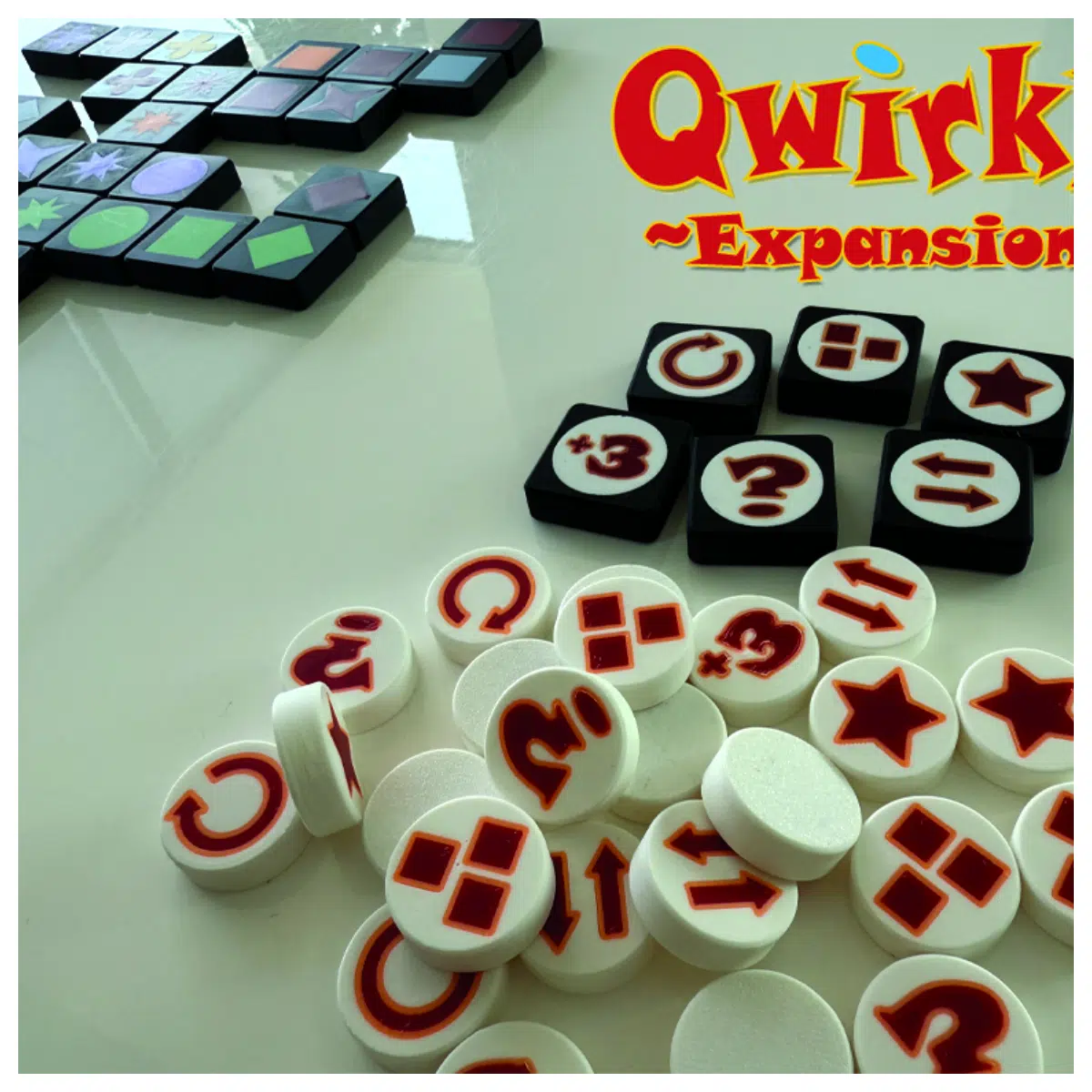 Qwirkle Action Tokens Expansion Pack Game Accessories Board Game Components Qwirkle Tokens Expansion Add ons