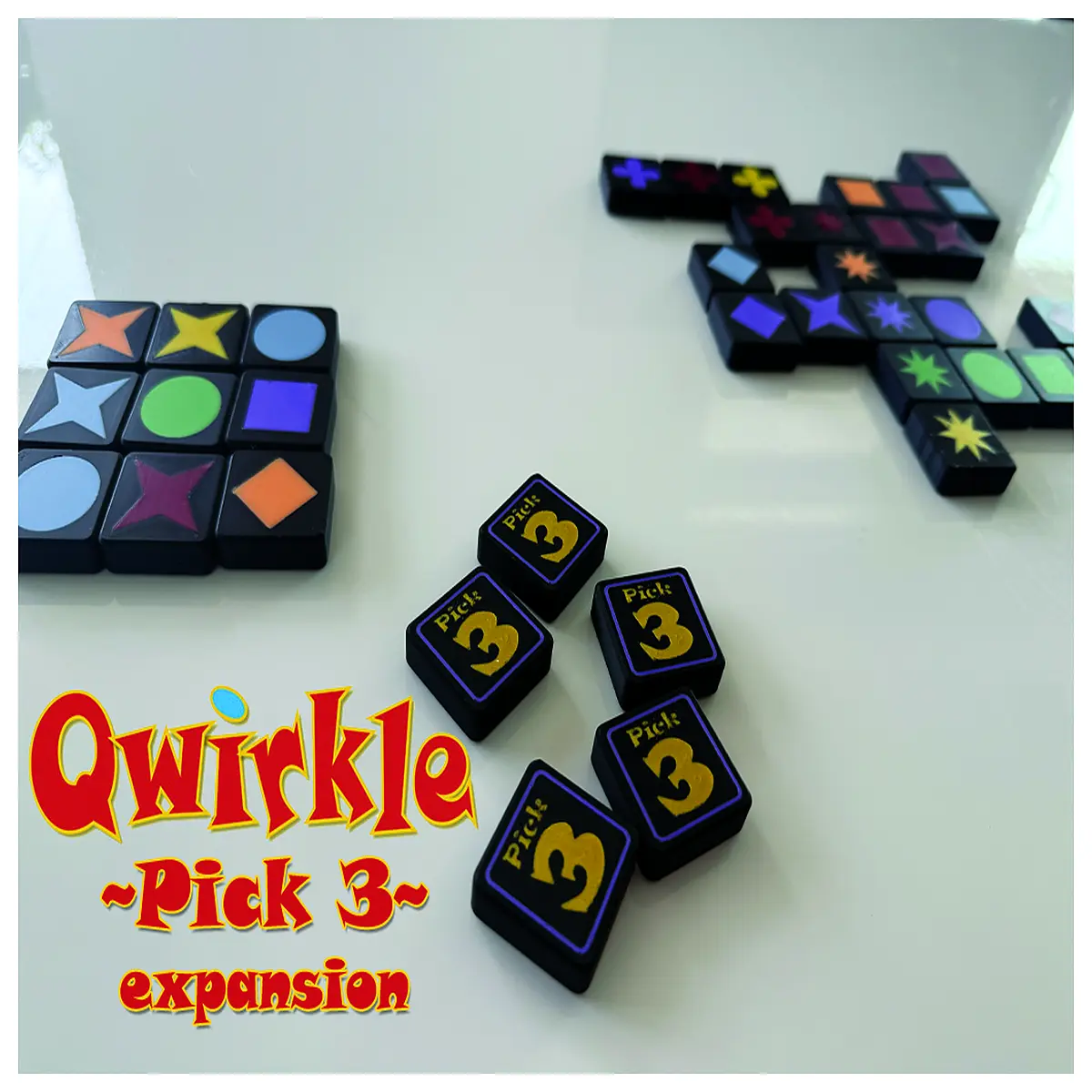 Qwirkle Expansion Pack Shape Matching Game Accessories Kids Brain Teaser Toys Family Game Qwirkle Parts Game Components