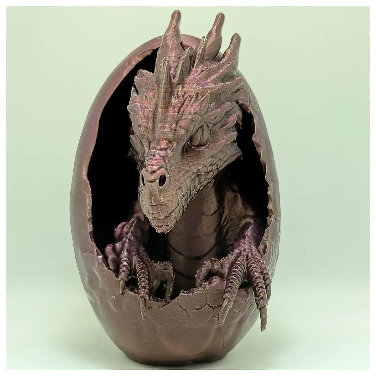 Dragon Sculpture Emerging from Shell Dragon Baby Figurine Desk Decoration Collection Dragon Culture Art