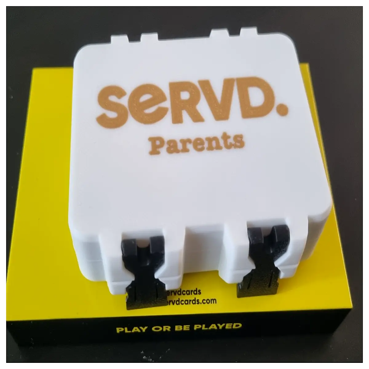 Servd Card Box Snap Fit Organizer Desktop File Holder Document Storage Office Supplies Card Box Accessories