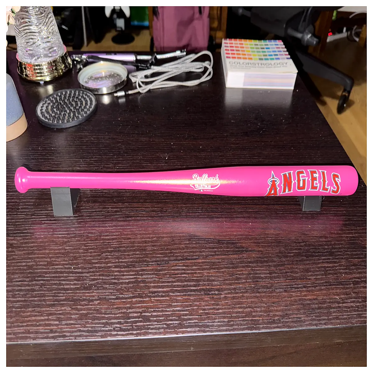 Mini Baseball Bat Display Stand Memorial Keepsake Desktop Showcase Baseball Gift Collectible Display Support