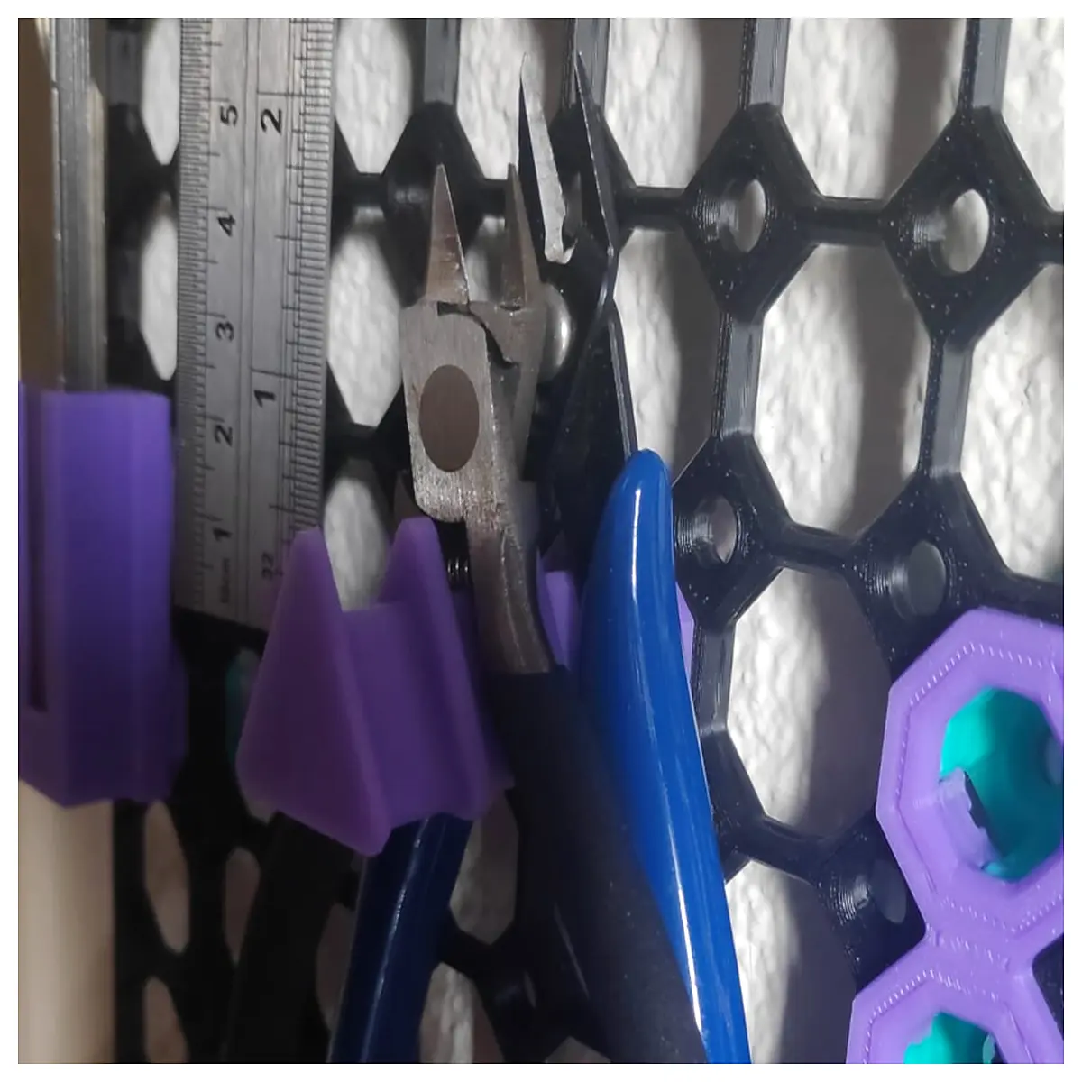 duty double pliers holder rack for pegboard workshop storage organizer tool wall mount