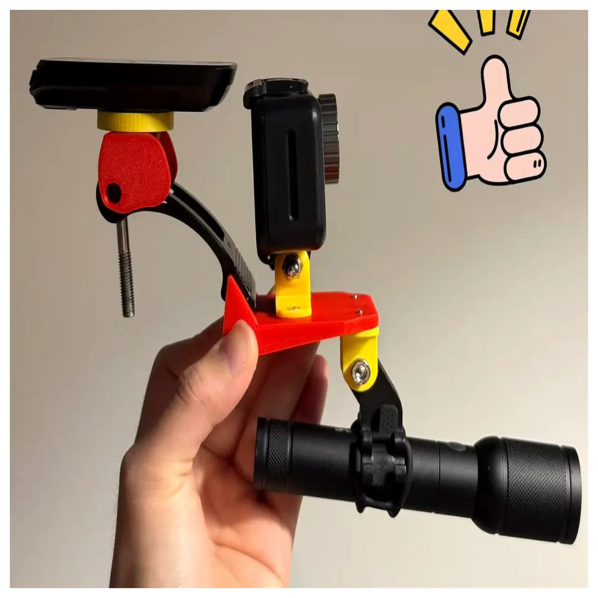 Folding Bike Camera Mount Sports Camera Mount Bike Mount Flashlight Mount Cycling Accessories Bike Parts