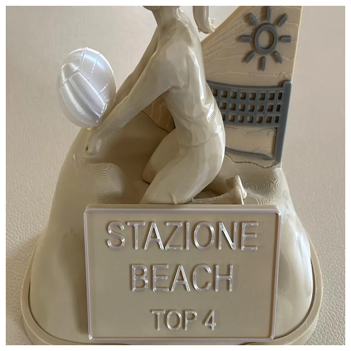 Beach Volleyball Trophy Women s Stazzione Tournament Awards Championship Cup Competition Medals Event Recognition