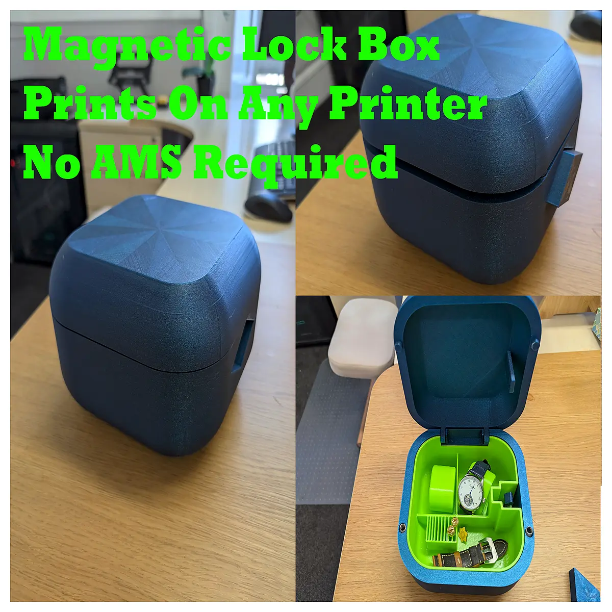 Magic Box Magnetic Key Lock Box Puzzle Toy Gift Magnetic Lock Box Child Learning Magnetic Closure Box