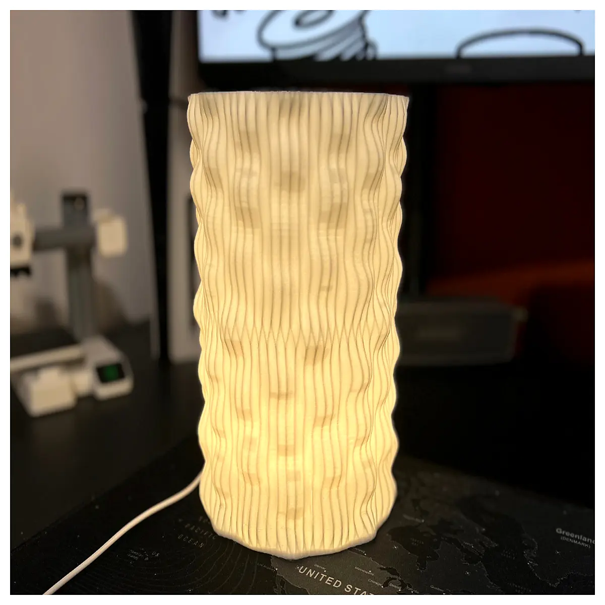 modern wavy pendant wave ceiling curved design home decor living room bedroom ambient lighting