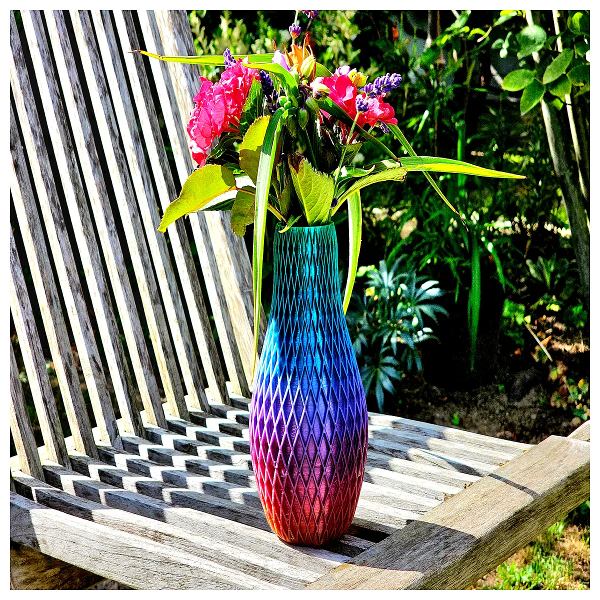 Cross Pattern Modern Vase Home Decor Creative Floral Arrangement Geometric Vase Simple Design Gift Idea
