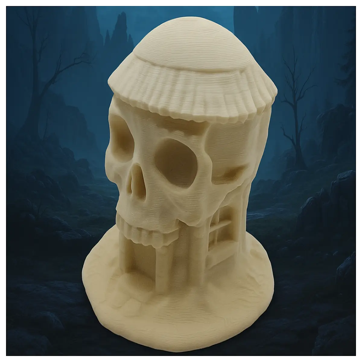 haunted thatched roof skull house prop spooky halloween yard decor scary haunted house exterior