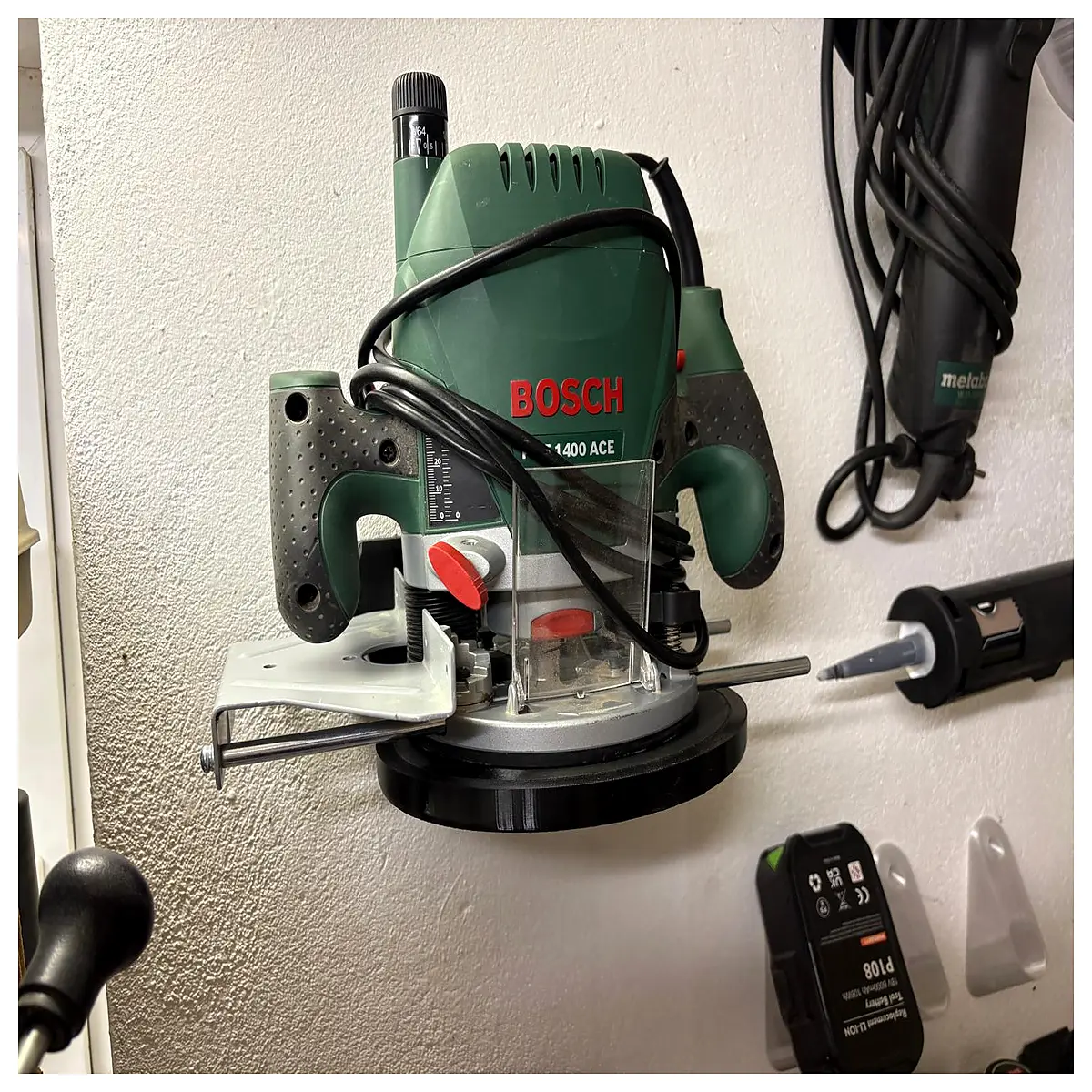 wall mounted electric trimmer for home office space saving compact edge cutting tool