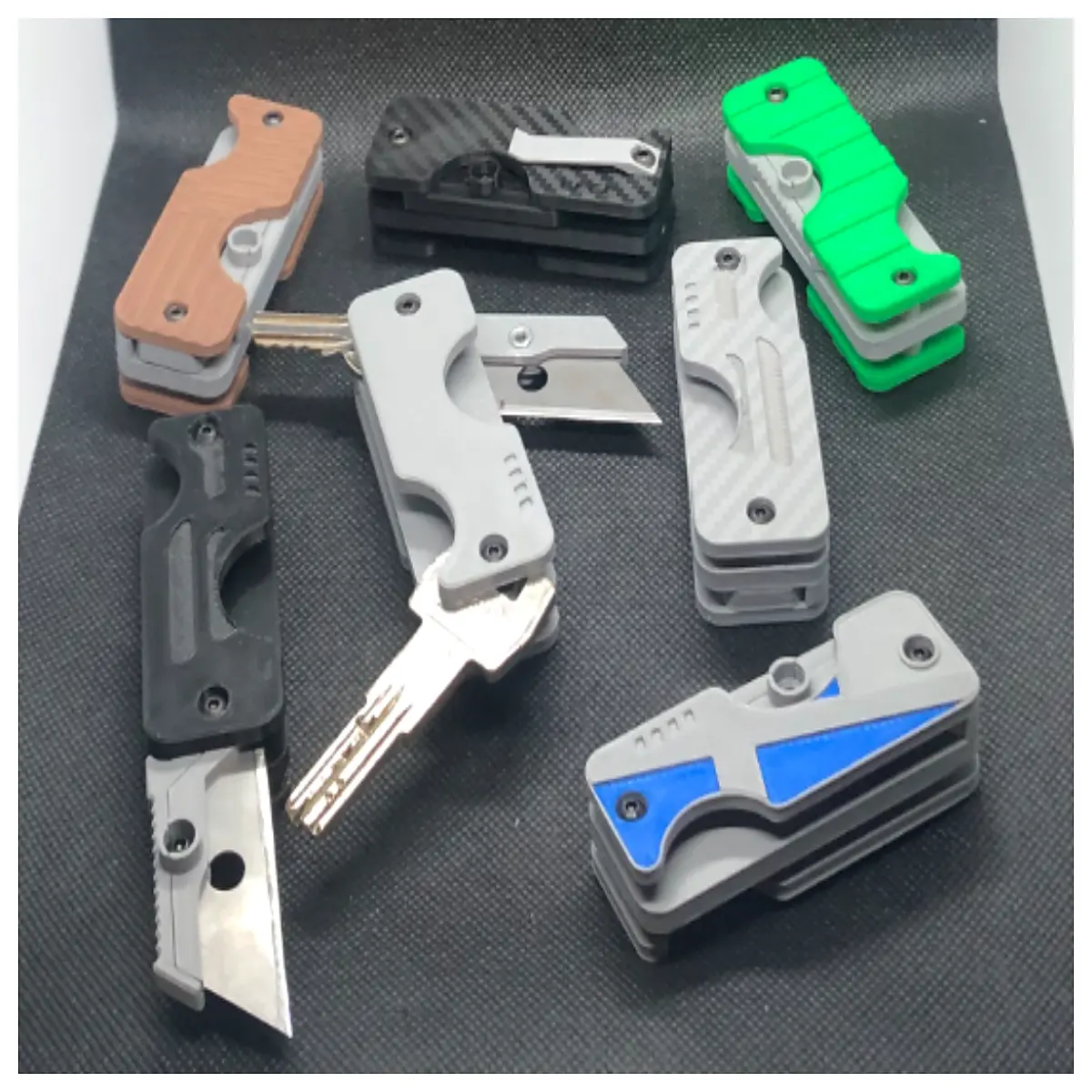 KeyFold EDC Keychain Organizer Multi Slot Wallet Card Holder Car Key Case Key Box Accessory Storage Solution
