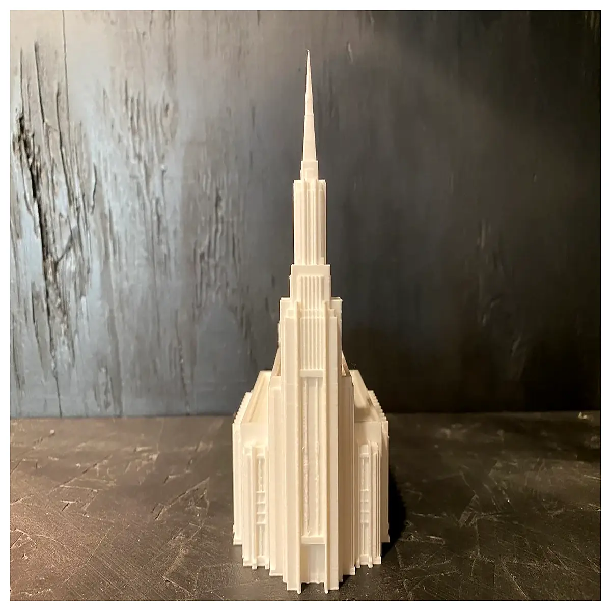 lds temple twin waterfall design sacred architecture religious gift decor