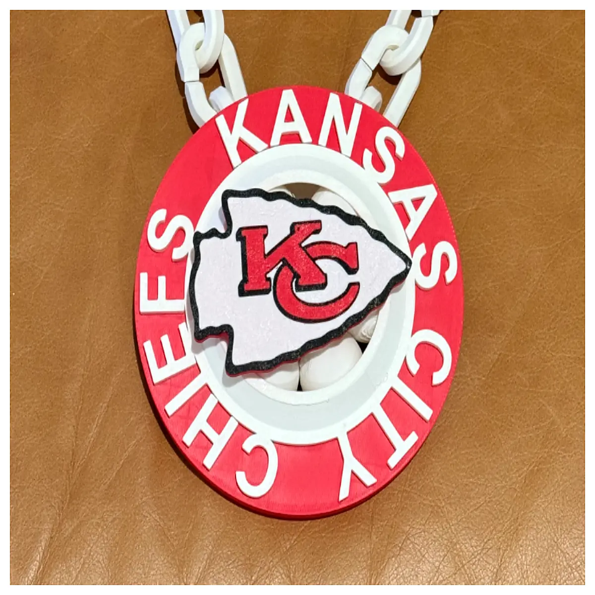 Kansas City Chiefs Finger Pulse Chain Gear Chiefs Jewelry Collectible Accessory Him