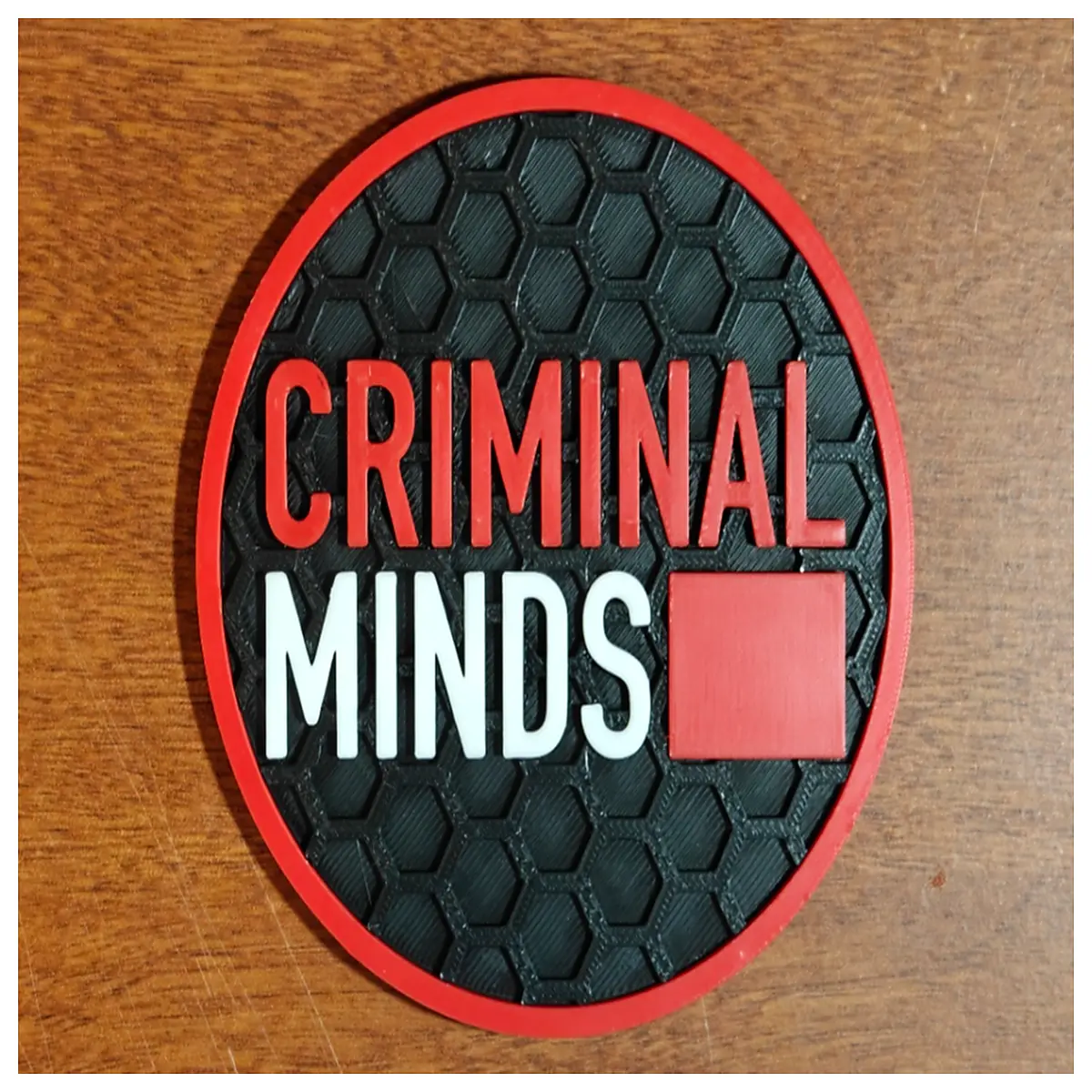 criminal minds coaster set hexagon shape drink mat for tv show fans home decor